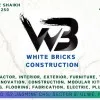 White bricks construction Interior and civil work Shaikh