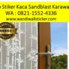 Toko Stiker Kaca Sandblast Karawang